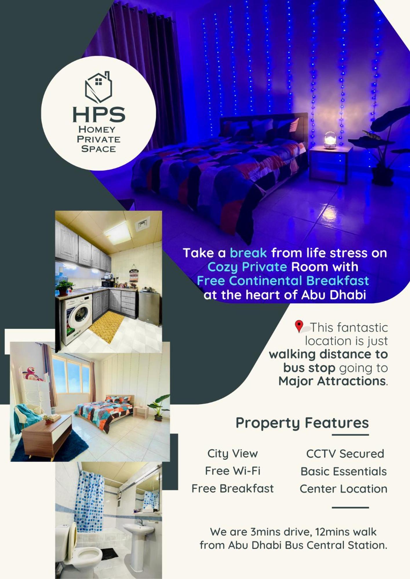 Homestay Stress-free Cozy Private - Heart Of The Abu Dhabi